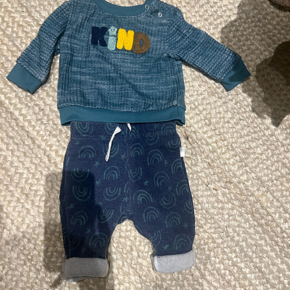 Kind Blue Baby Outfit Set